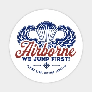 Airborne - We Jump First! Magnet